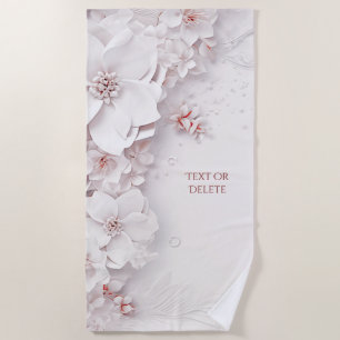 Toalha De Praia Torre Floral Pink-Blush de Ivory