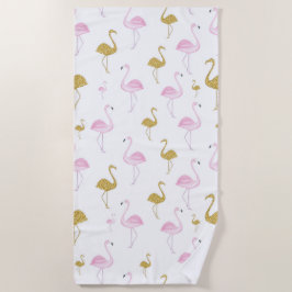 Toalha De Praia Torre Tropical Flamingo Beach