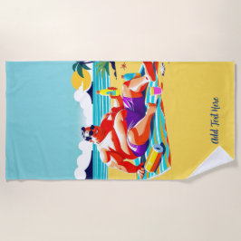 Toalha De Praia Towel de praia personalizado