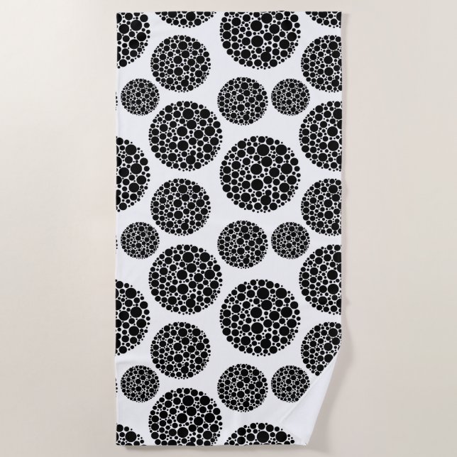 Toalha De Praia Towel-Dots de praia (Frente)