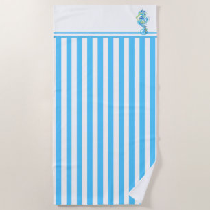 Toalha De Praia Towel-Seahorse Striped