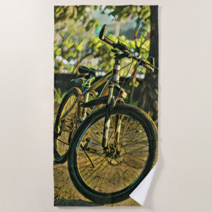Toalha De Praia Trabalho de arte de bicicleta