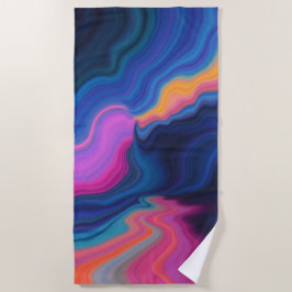 Toalha De Praia Traumplanet der Farben – Jenseits der Realität