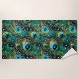 Toalha De Praia Travesseiro decorativo de Paixão de Peacock