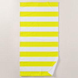 Toalha De Praia Trendy Bright Summer Radiant Yellow Strips