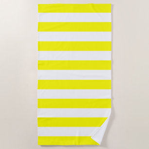 Toalha De Praia Trendy Bright Summer Radiant Yellow Strips