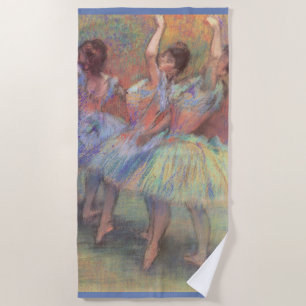 Toalha De Praia Três Dançarinas de Edgar Degas, Arte de Balé Antig
