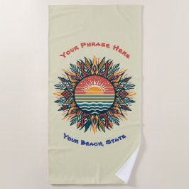 Toalha De Praia Tribal Summer Sun