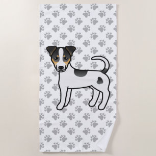 Toalha De Praia Tricolor Smooth Casaco Parson Russell Terrier Dog