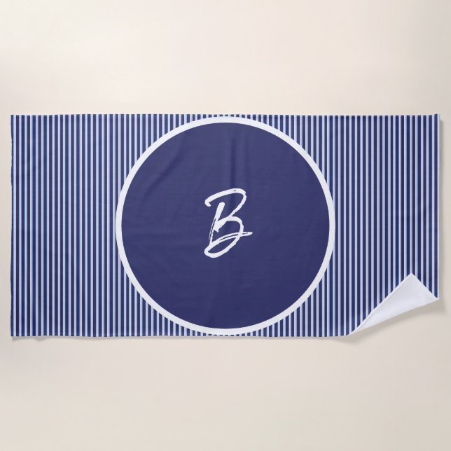 Toalha De Praia Trilha azul personalizada (Frente)