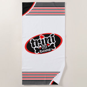 Toalha De Praia Trini para desfazer o som (sua cor)