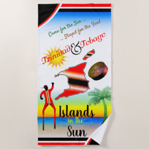 Toalha De Praia Trinidad e Tobago - Ilhas no Sol