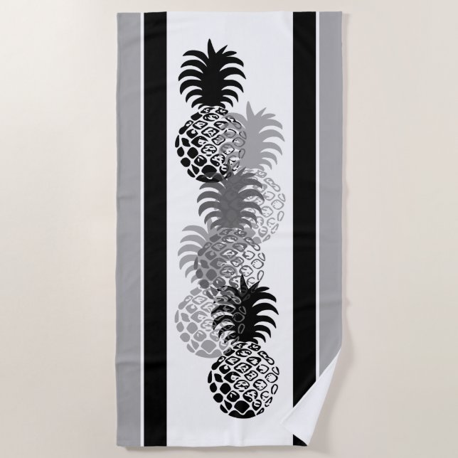 Toalha De Praia Tropical de Momona Pineapple havaiana Strike - Pre (Frente)