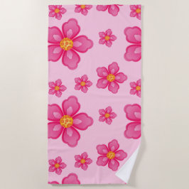 Toalha De Praia Tropical Plumeria Beach Towel