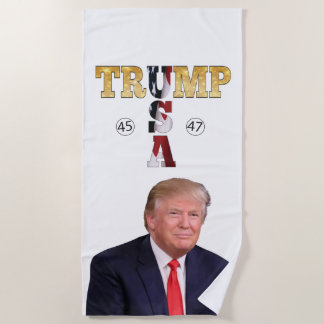 Toalha De Praia Trump Presidente 45 47