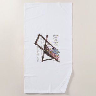 Toalha De Praia TTI Barefoot Girl Beach Towel