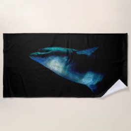 Toalha De Praia Tubarão Nas Sombras