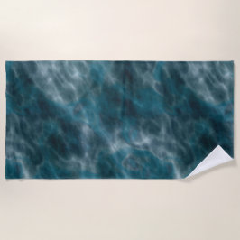 Toalha De Praia Turquesa e água de cinza