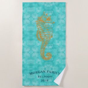 Toalha De Praia Turquoise Seacavalo Towel de praia personalizado