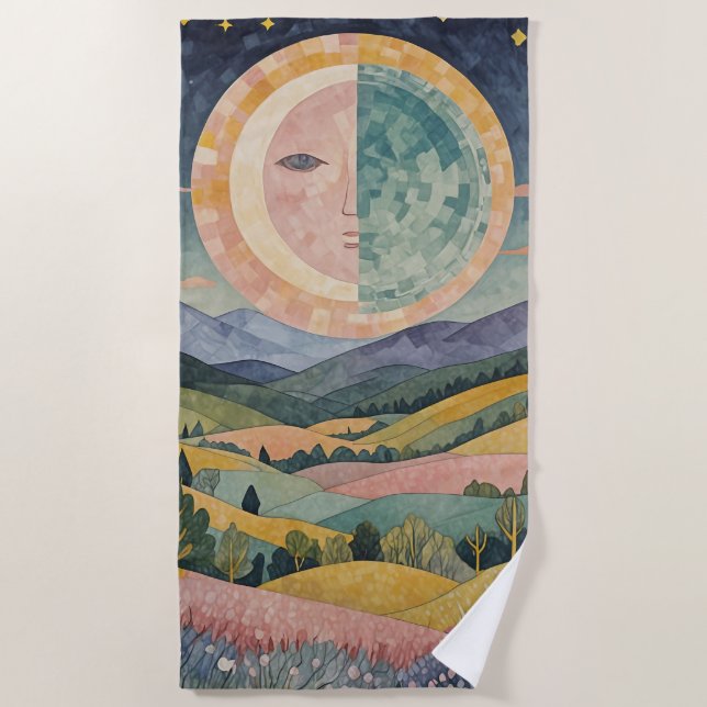 Toalha De Praia Twilight Hills (Frente)