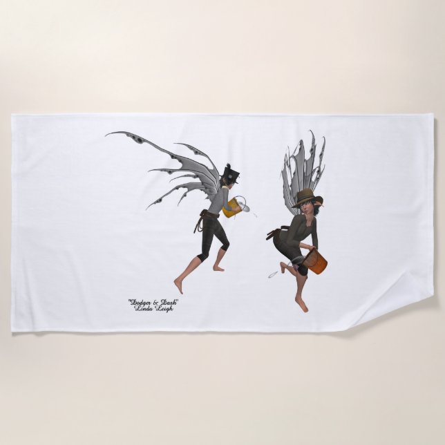 Toalha De Praia Twin Boy Rain Faeries Beach Towel (Frente)