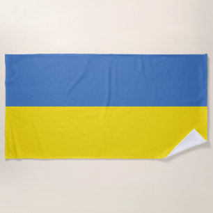 Toalha De Praia Ucrânia Flag, Ucraniano Slava Ucraniano С л в а У