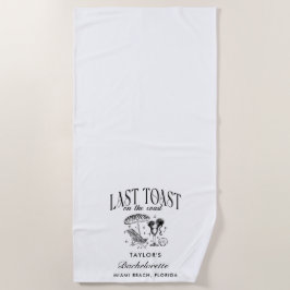 Toalha De Praia Último brinde na festa de despedida de solteira à 