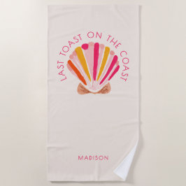 Toalha De Praia Último Brinde Na Festa de solteira Da Praia Costei