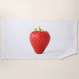 Toalha De Praia Um btcnm de morango vermelho