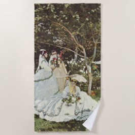 Toalha De Praia Um moinho de vento em Zaandam Claude Monet