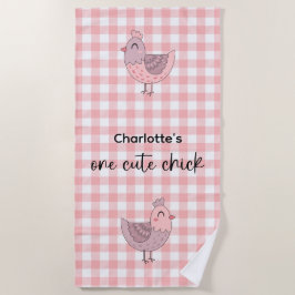 Toalha De Praia Um Pintinho Cute