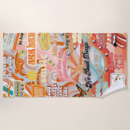 Toalha De Praia Um pouco de felicidade