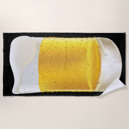 Toalha De Praia Uma Mata De Gelo Frio De Cerveja Súbita