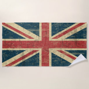 Toalha De Praia Union Jack sujo