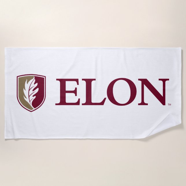 Toalha De Praia Universidade Elon (Frente)