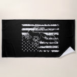 Toalha De Praia USA American Futebol Flag America Sports Fan<br><div class="desc">Você ama assistir futebol ou ainda melhor jogar futebol com amigos? Se isso é você então escolhe esse item patriótico de roupa de futebol americano lineman. Estrelas e listras e futebol. Ser mais patriótico não é possível</div>