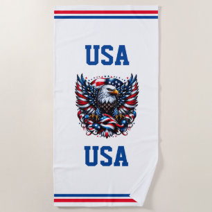 Toalha De Praia USA Beach Towel