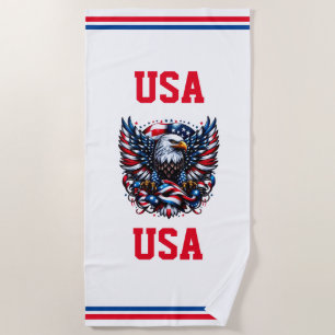 Toalha De Praia USA Beach Towel