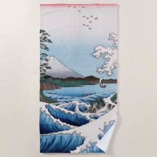 Toalha De Praia Utagawa Hiroshige - Mar ao largo de Satta, Provínc
