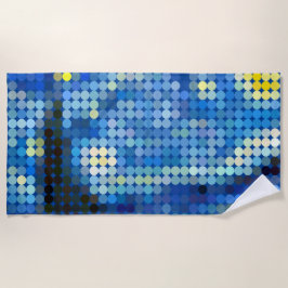 Toalha De Praia Van Gogh "Starry Night" Pixeldot Beach Towel
