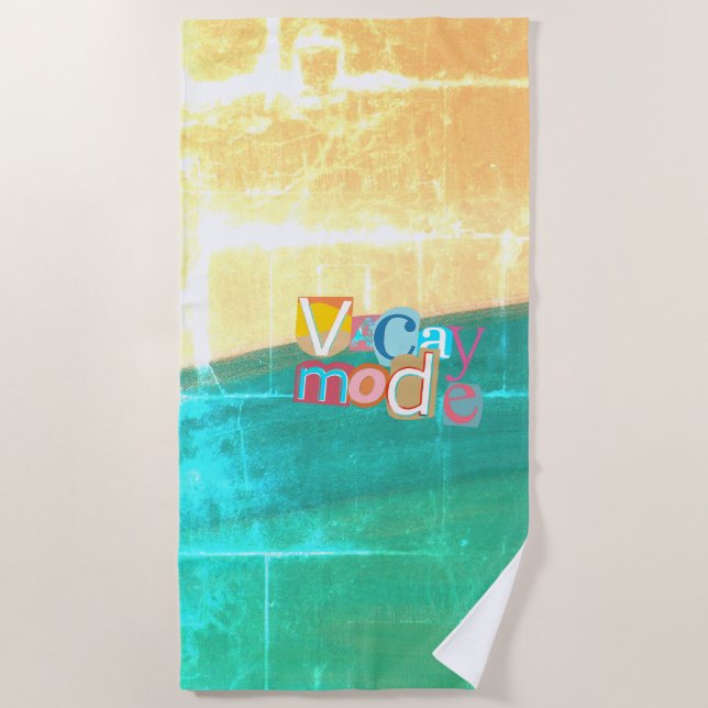 Toalha De Praia Verão de Férias (Frente)