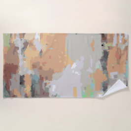 Toalha De Praia Verões retrorreflectores cor de laranja poeirenta,