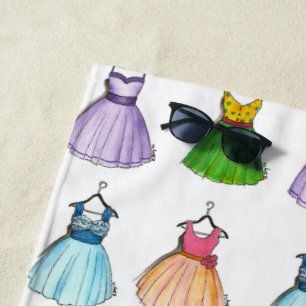 Toalha De Praia Vestidos do Partido do Baile de formatura bonito -