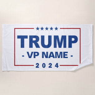 Toalha De Praia Vice-presidente da Trump Personalizada 2024