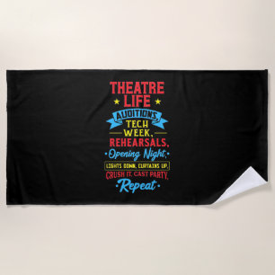 Toalha De Praia Vida De Teatro Para Ator