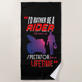 Toalha De Praia Vida de um motociclista: Circular, Não Assista