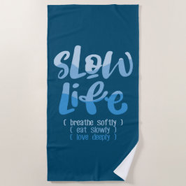 Toalha De Praia Vida lenta 2