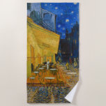 Toalha De Praia Vincent van Gogh - Cafe Terrace à Noite<br><div class="desc">Cafe Terrace no Place du Forum na Noite - Vincent van Gogh,  1888</div>