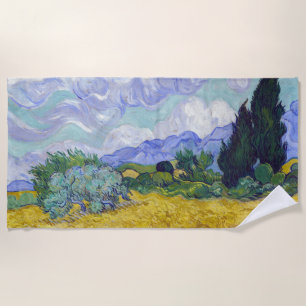 Toalha De Praia Vincent Van Gogh - Campo de Trigo com Cipras