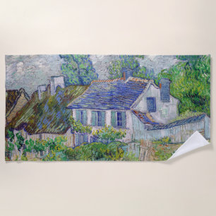 Toalha De Praia Vincent van Gogh - Casas em Auvers